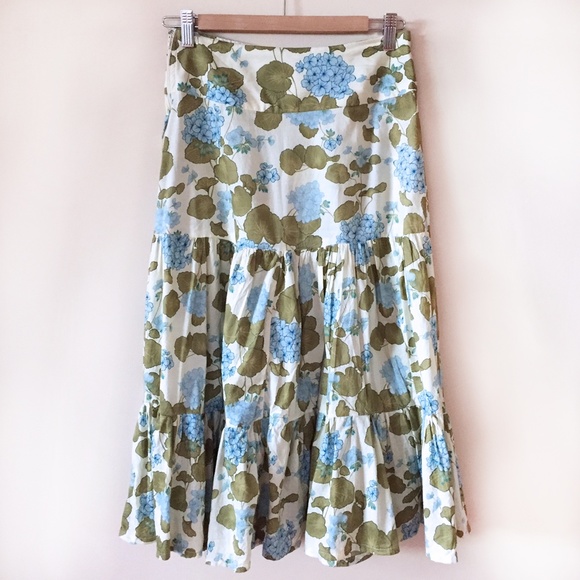 Vintage Cottagecore Floral Midi Skirt - Picture 4 of 7